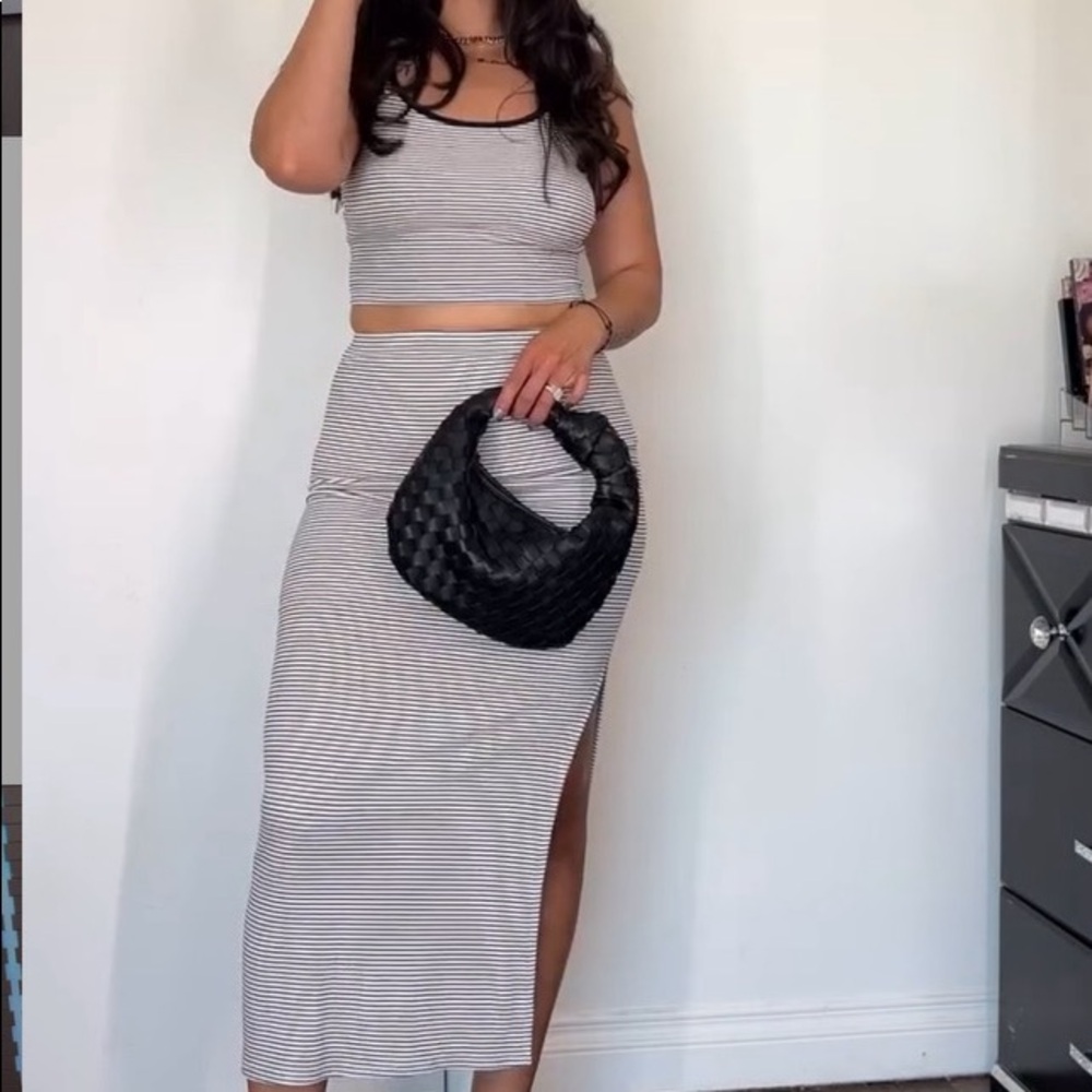 Lulus striped two piece set. Size Small